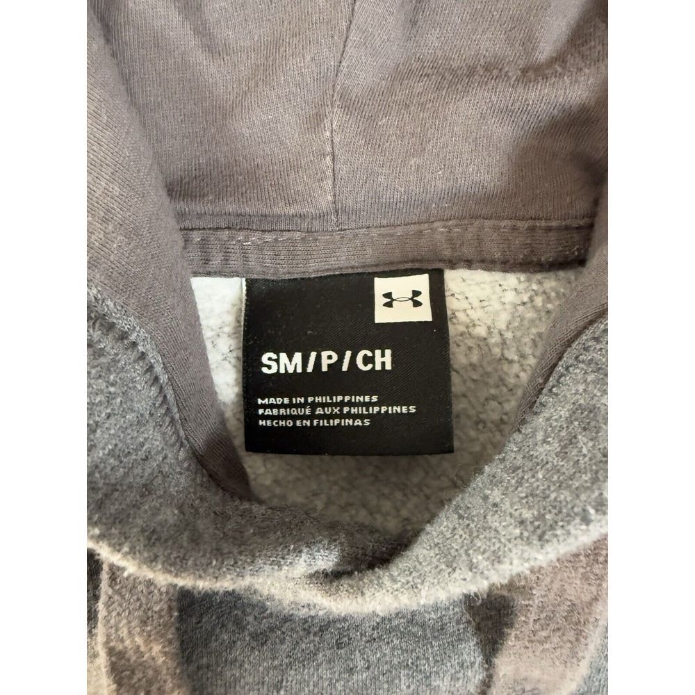 Under Armour Hoodie‎ Mens Small Grey Rival Fleece Pullover - Picture 4 of 9